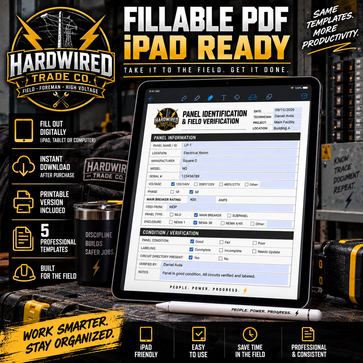 Electrical Panel & Circuit Directory Pack.