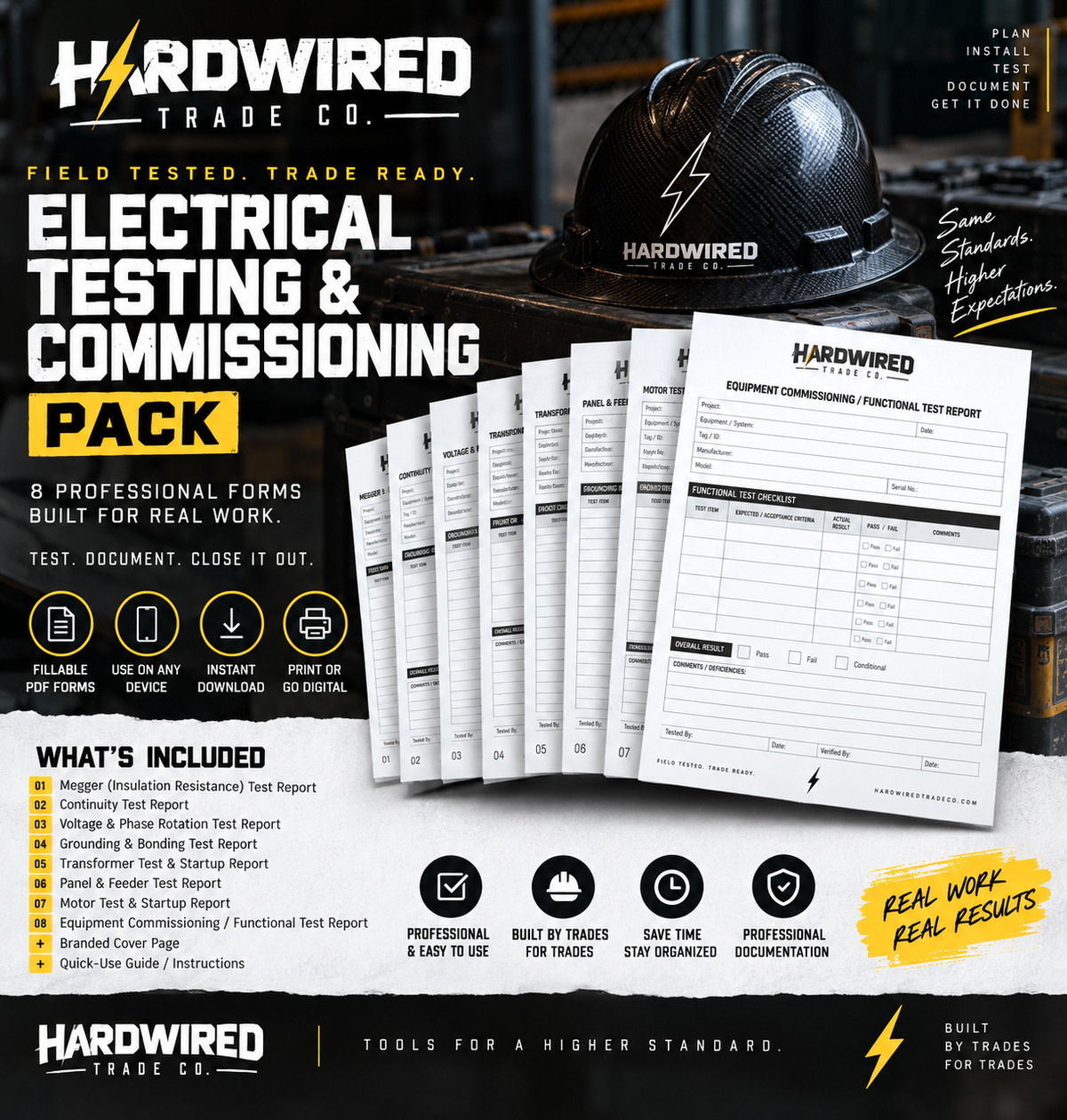 Hardwired Electrical Testing & Commissioning Pack